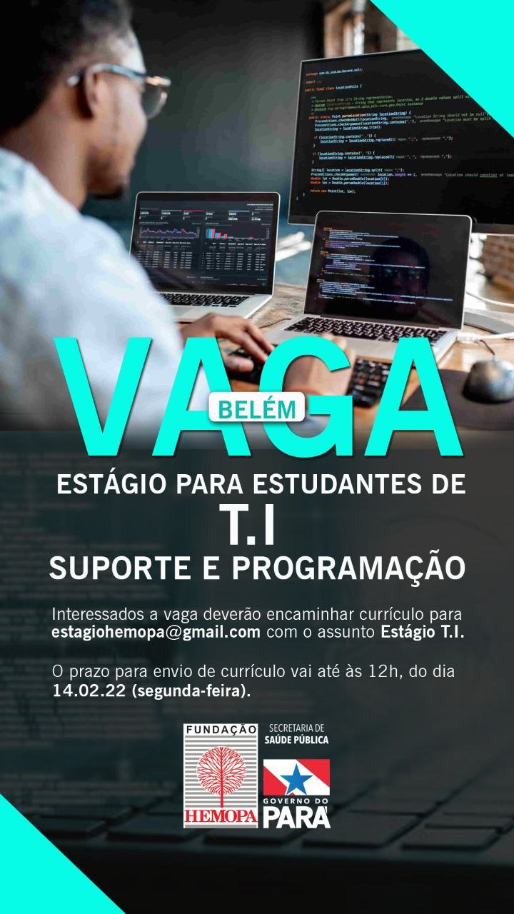Estágio para estudantes de T.I